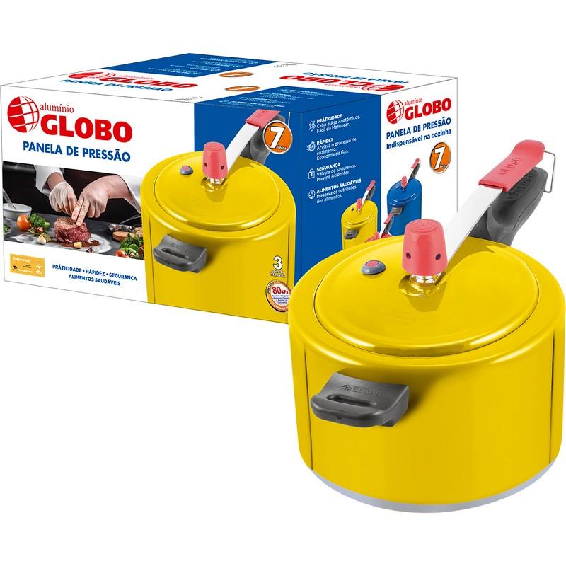 Panela de Pressão 7 litros Amarelo