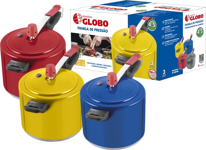 Panela de Pressão Color - 4,5L 