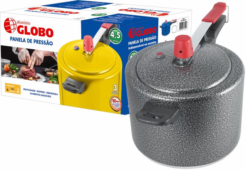 Panela de Pressão Color 4,5L – Craqueada