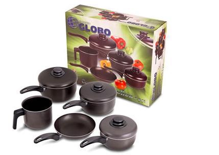 DE FÁBRICA! Jogo de 5 panelas de alumínio grosso — Cookware Sets — Poços de  Caldas